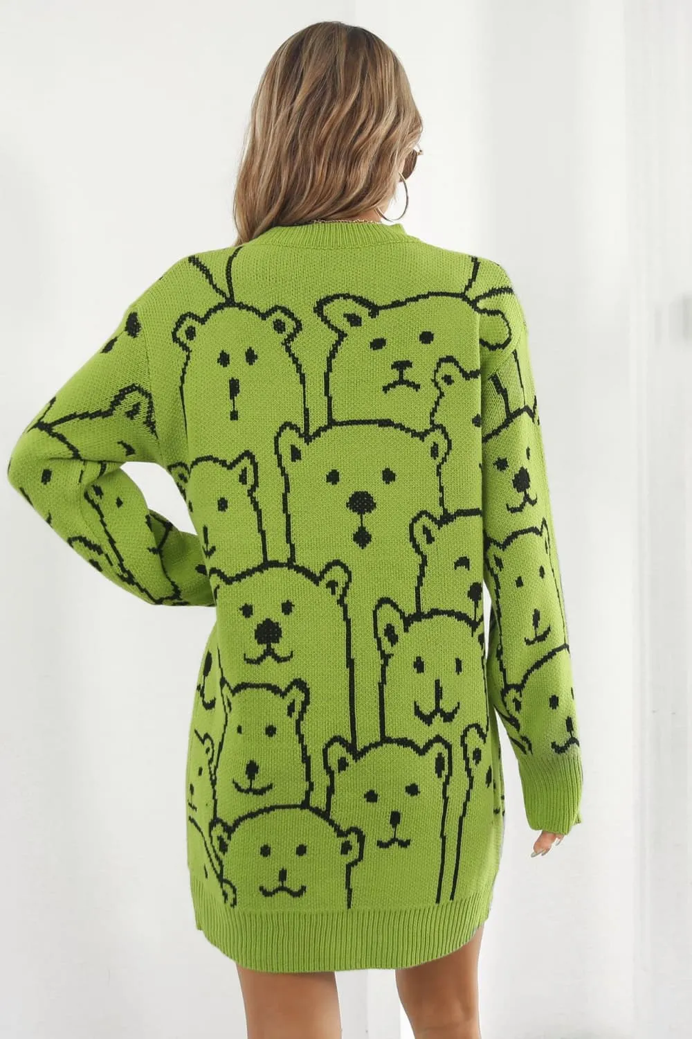 Teddy Bear Sweater Dress