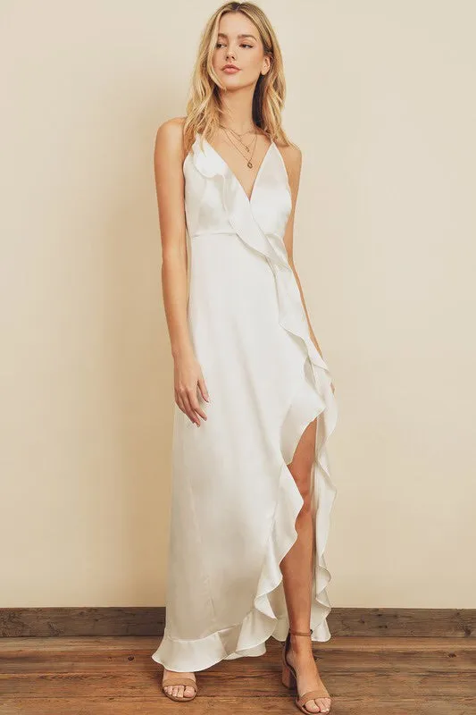 The Abigail Ruffle Slip Dress