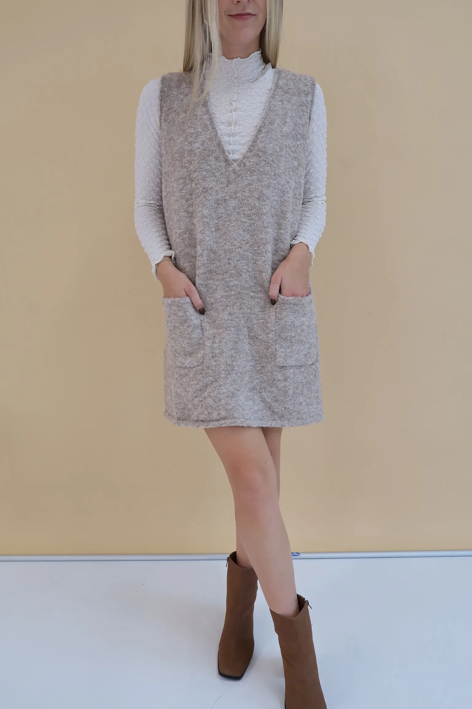 Top It Off Sweater Vest Dress