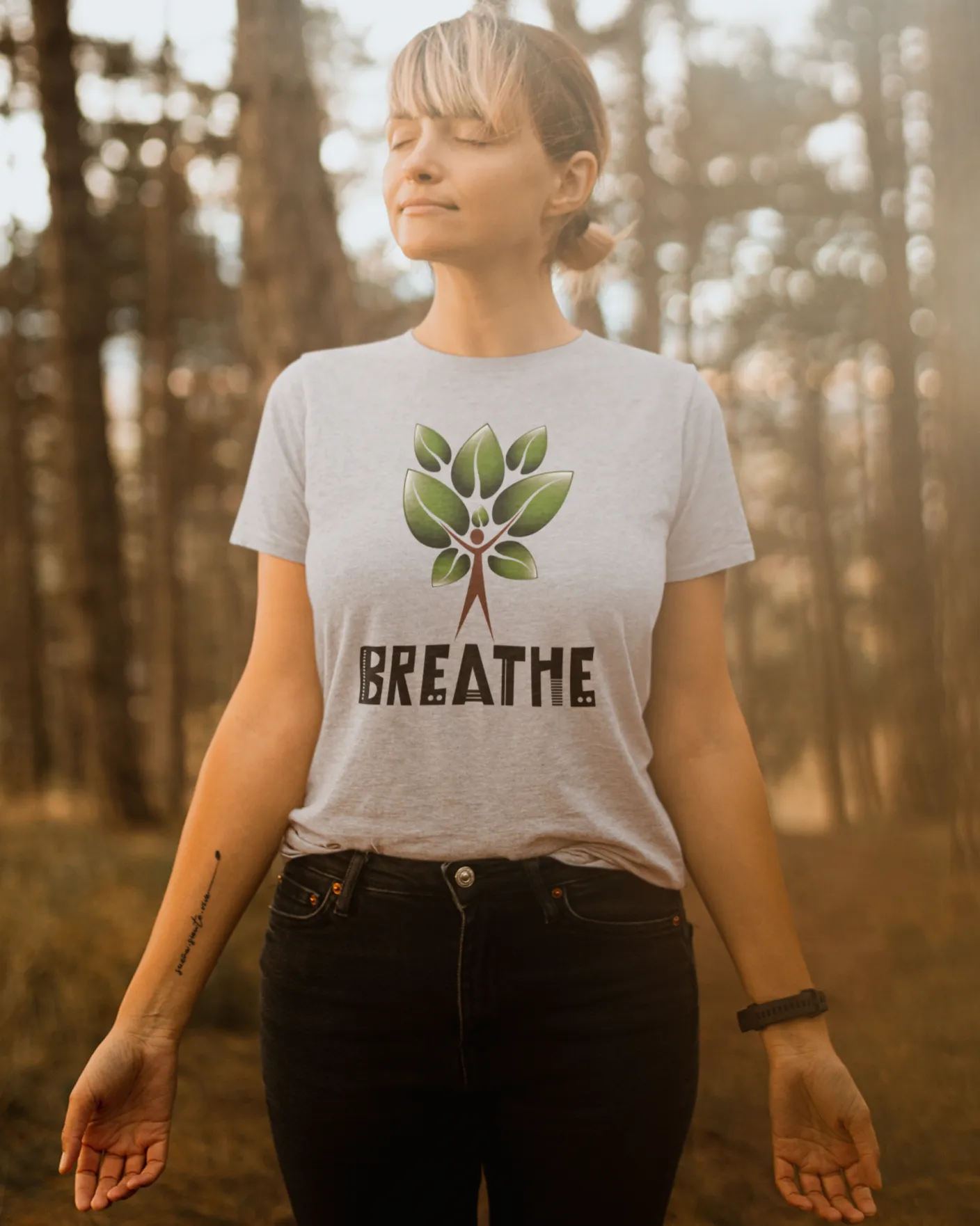 Tree of Life Yoga T Shirt for Women D11