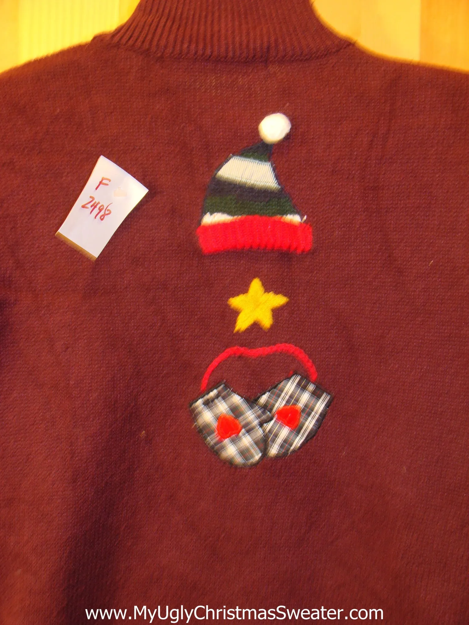 Ugly Christmas Sweater Two Sided 80s Pullover