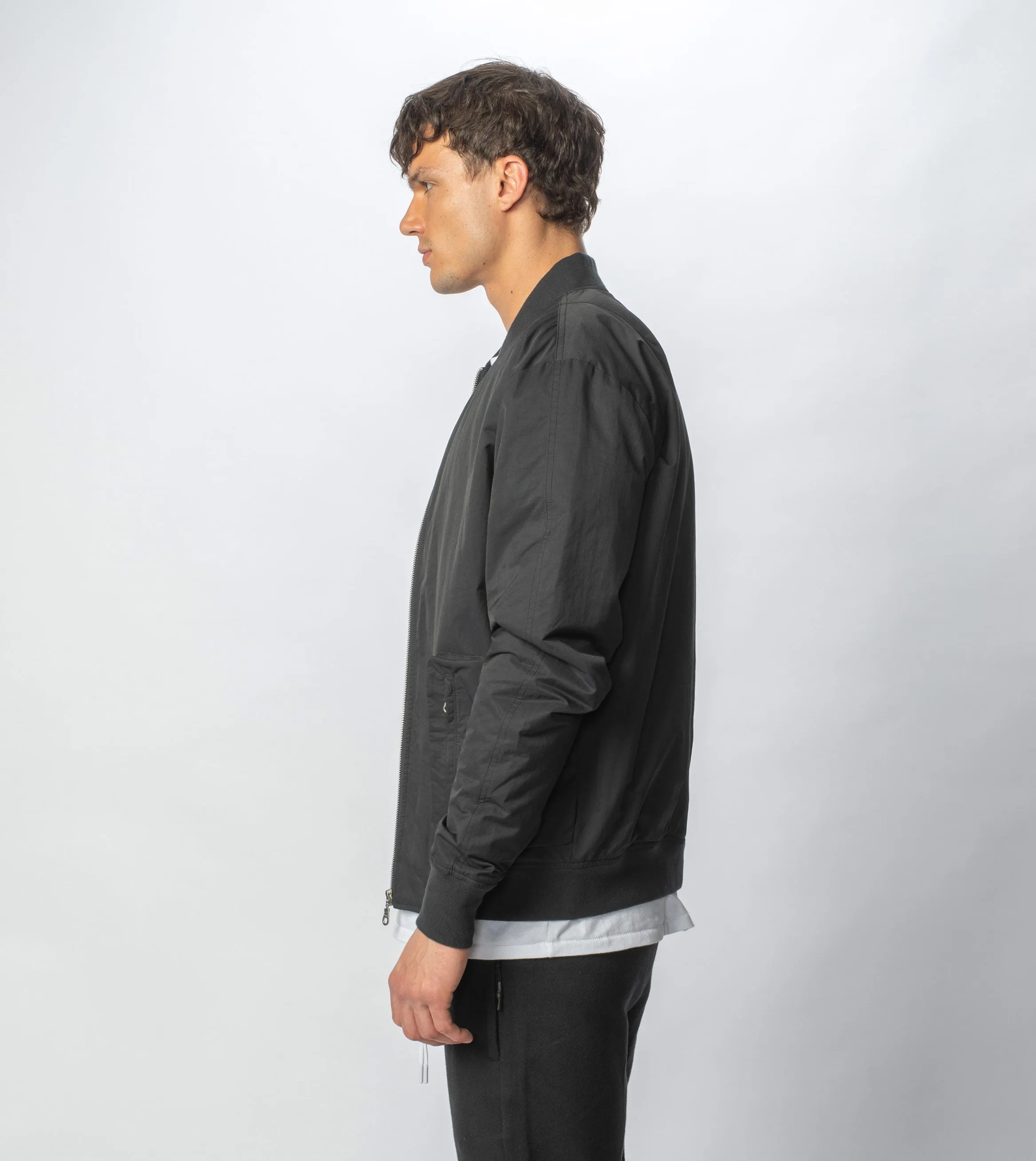 Utility Bomber Jacket Black