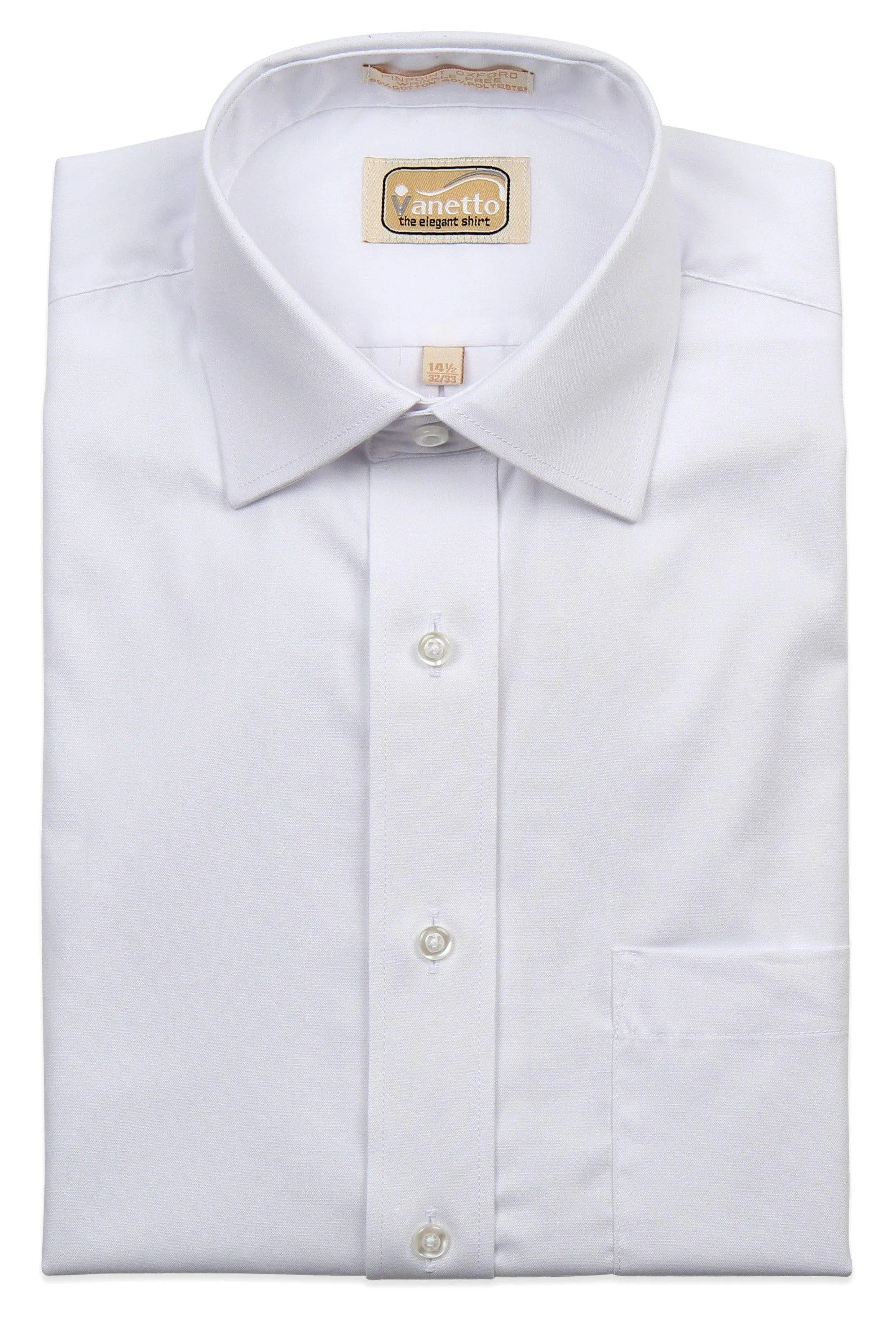 Vanetto Mens White Shirt Left Over Right