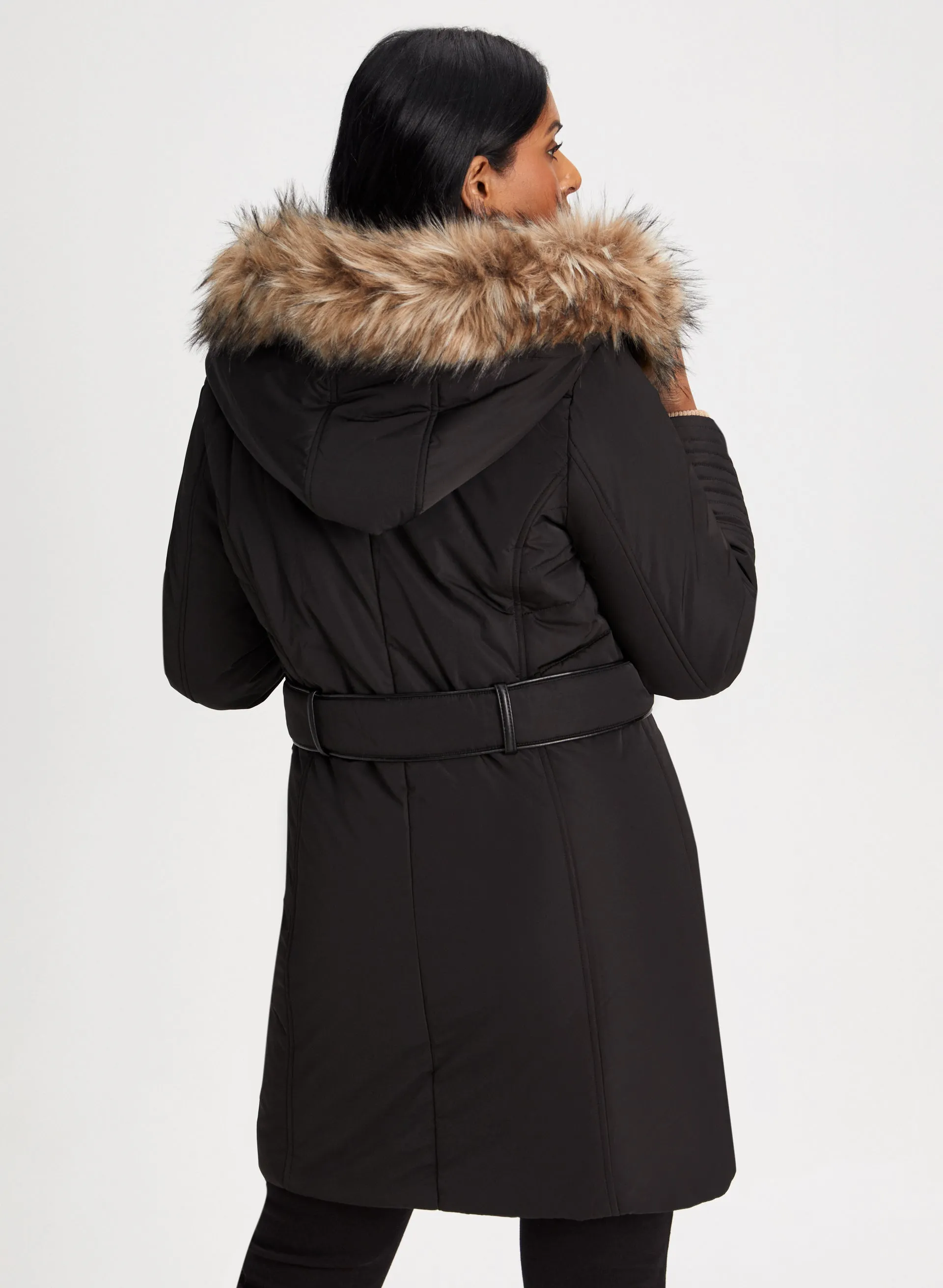 Vegan Down Faux Fur Coat