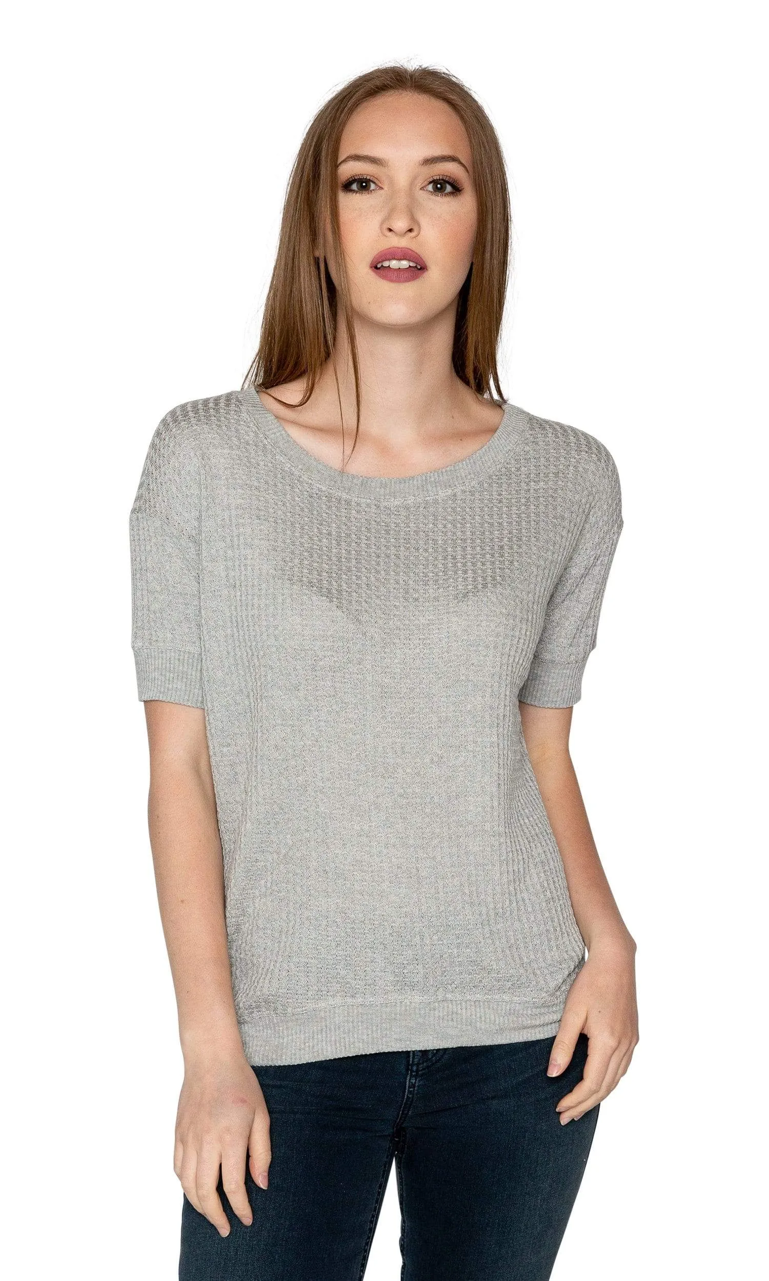 Velvet by Graham & Spencer Sybilla Thermal Knit Top