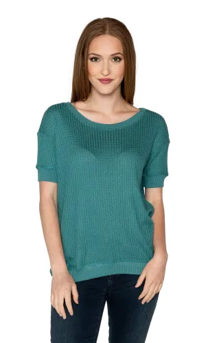 Velvet by Graham & Spencer Sybilla Thermal Knit Top