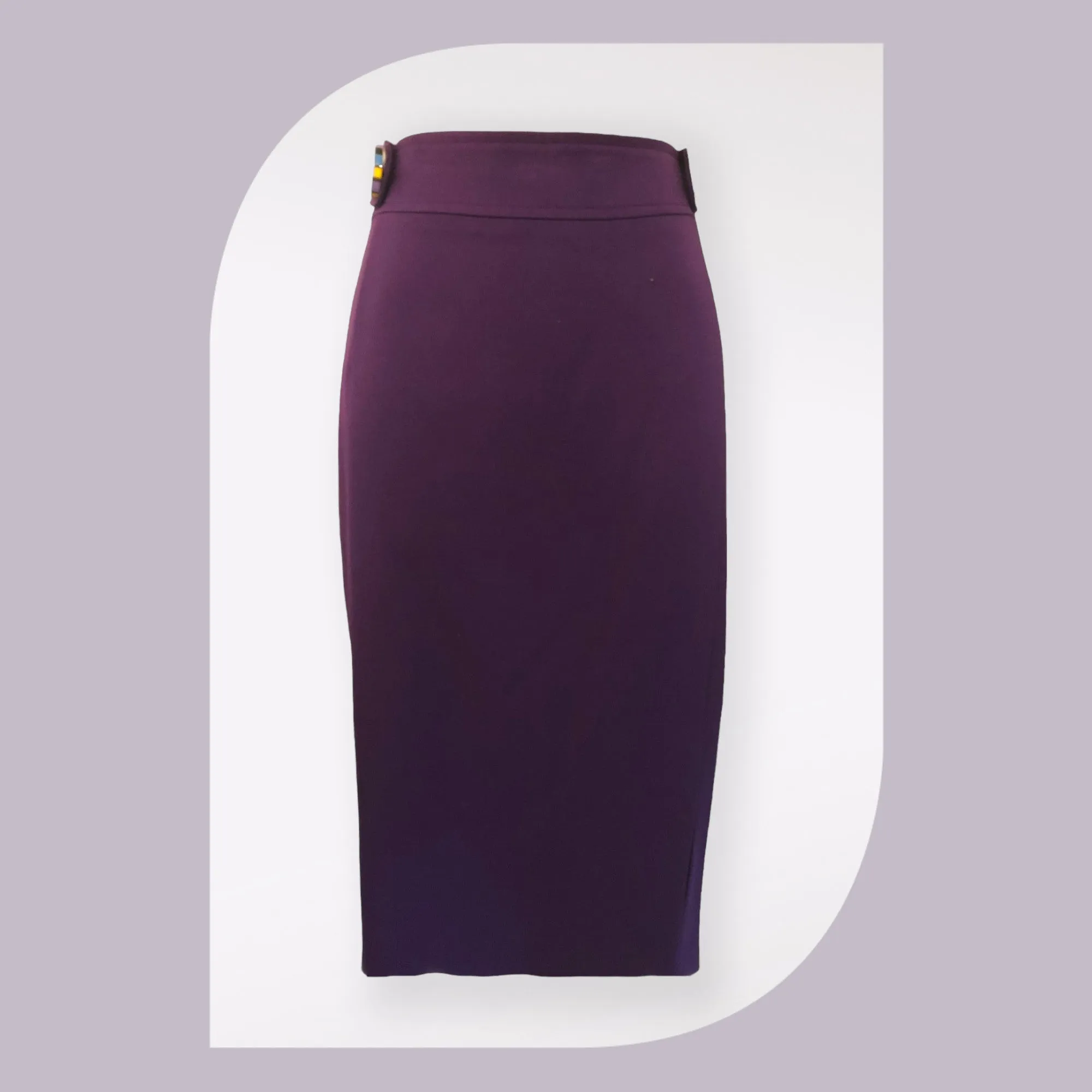 Versace Jeans Women's Purple Midi Pencil Skirt UK 12 US 8 EU 40  IT 44