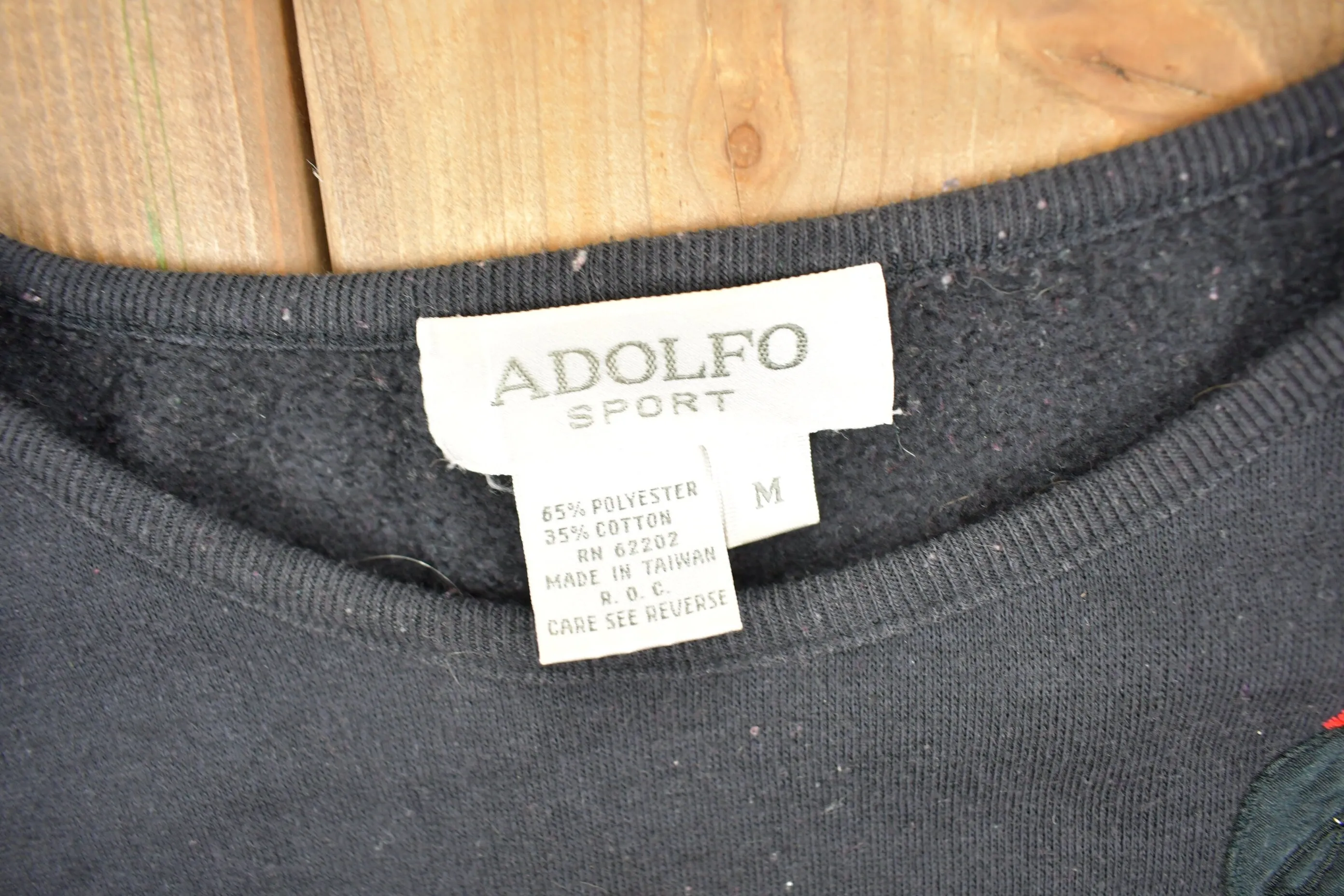 Vintage 1980s Adolfo Sport Parrot Theme Crewneck