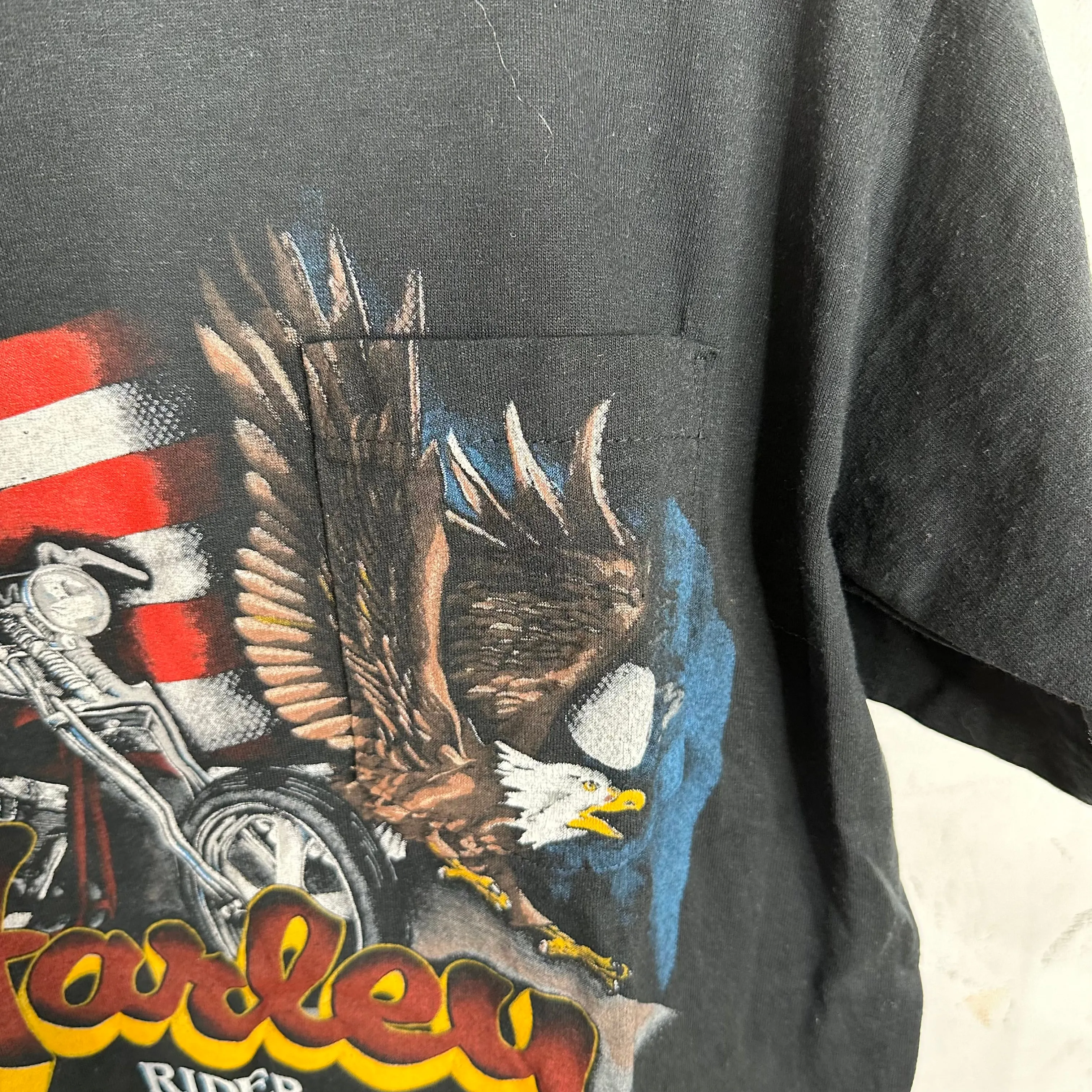 Vintage Harley Davidson American By Birth T-Shirt