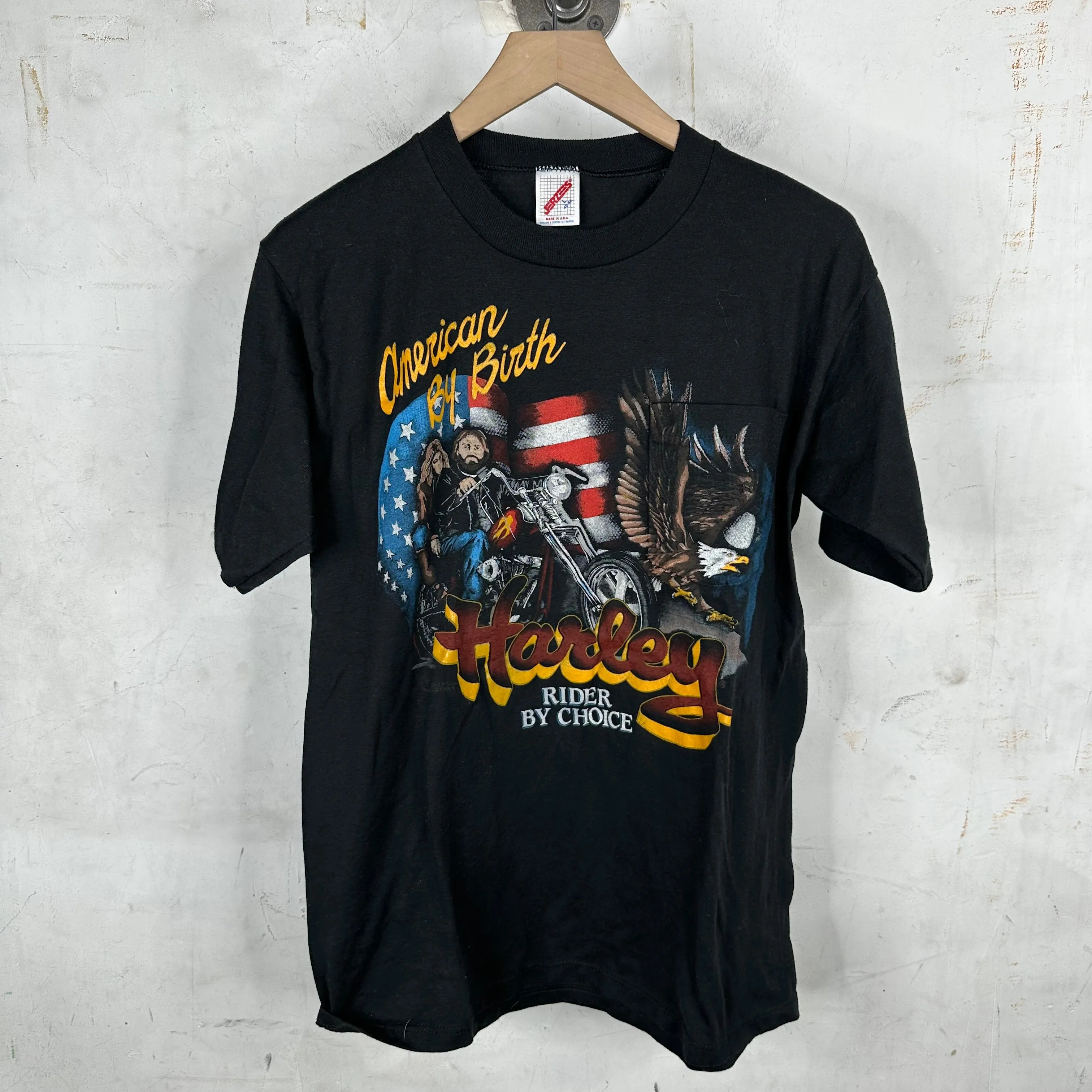 Vintage Harley Davidson American By Birth T-Shirt