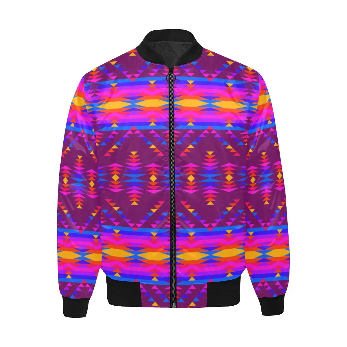 Visions of Peace Treaty Unisex Heavy Bomber Jacket with Quilted Lining