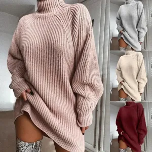 Warm Women Sweater Dress