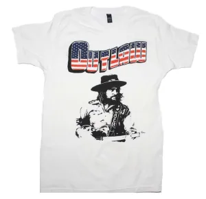 Waylon Jennings Outlaw Mens T Shirt White