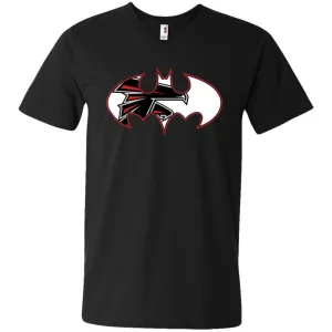 We Are The Atlanta Falcons Batman Nfl Mashup Men V-Neck T-Shirt