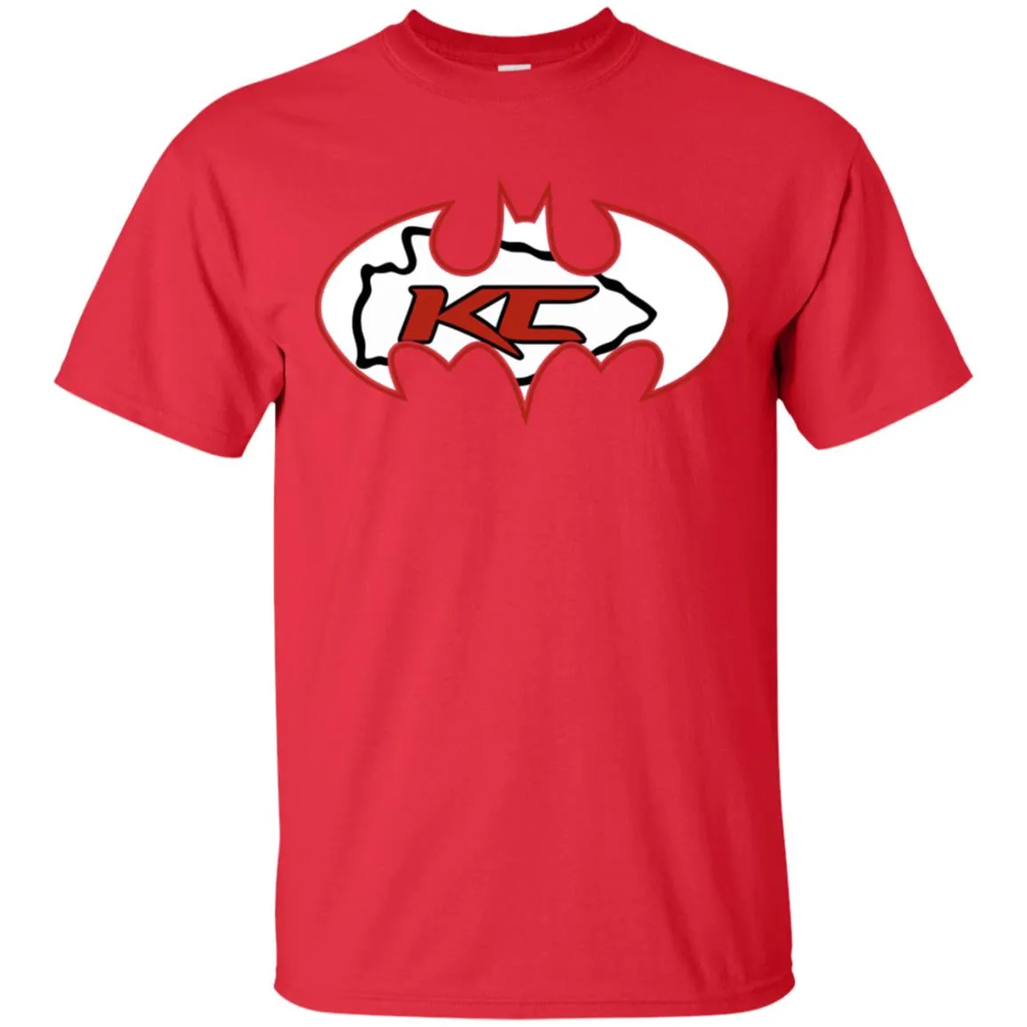 We Are The Kansas City Chiefs Batman Nfl Mashup Men Cotton T-Shirt