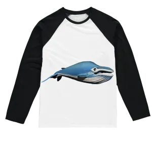 Whale Sublimation Baseball Long Sleeve T-Shirt