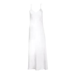 White Maxi Slip Dress