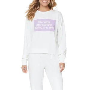 Women's Happy Crop Sweatshirt