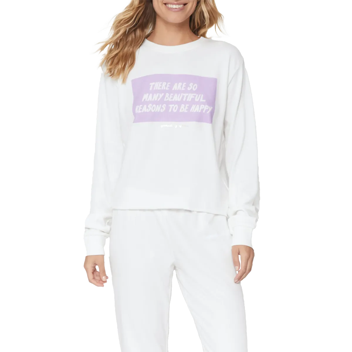 Women's Happy Crop Sweatshirt