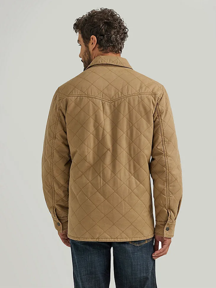 Wrangler Quilted Reversible Men's Jacket Tan