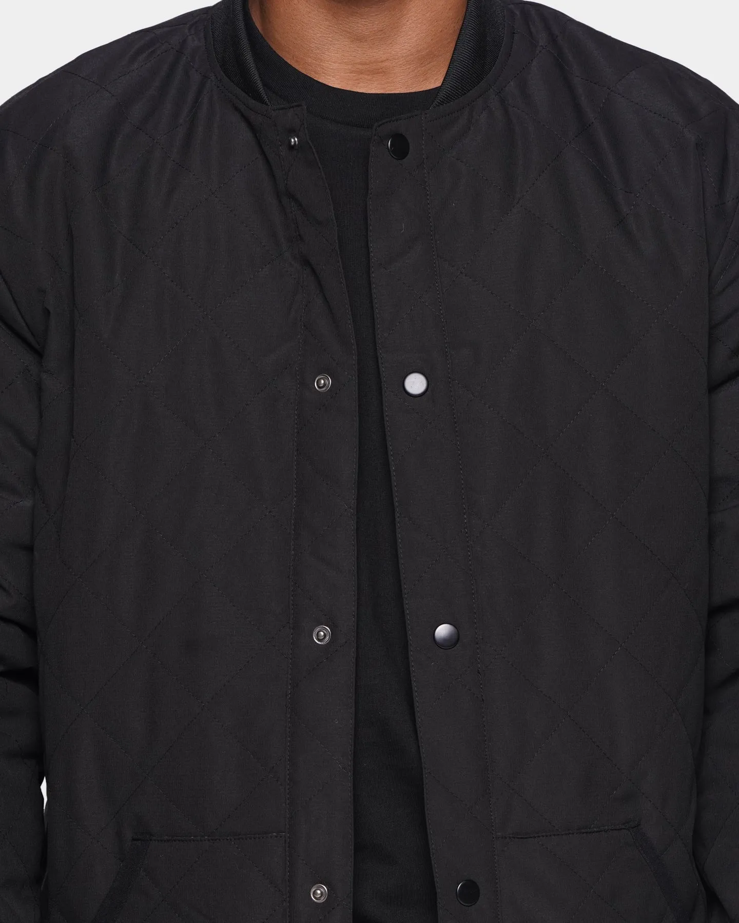 XXIII Frisco Quilted Bomber Jacket Black