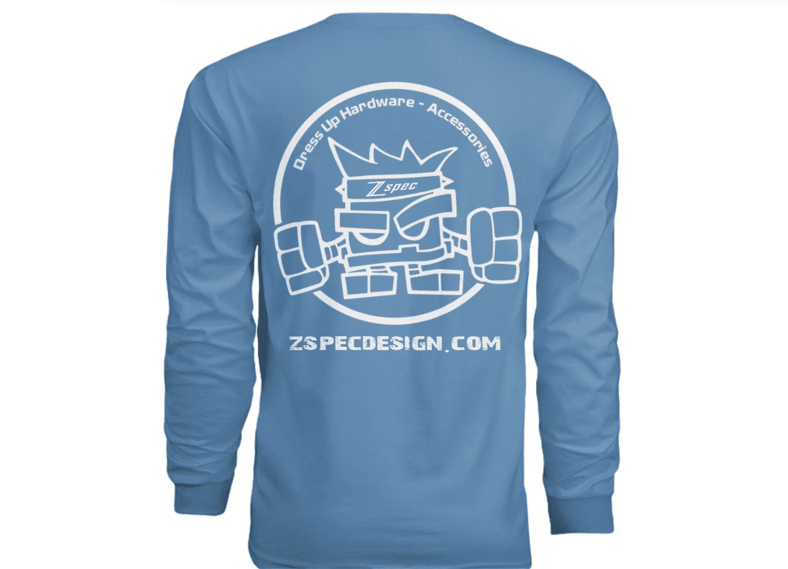 ZSPEC Long-Sleeve Cotton T-Shirt, Light Blue